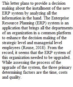 Organization Process Analysis-Assignment